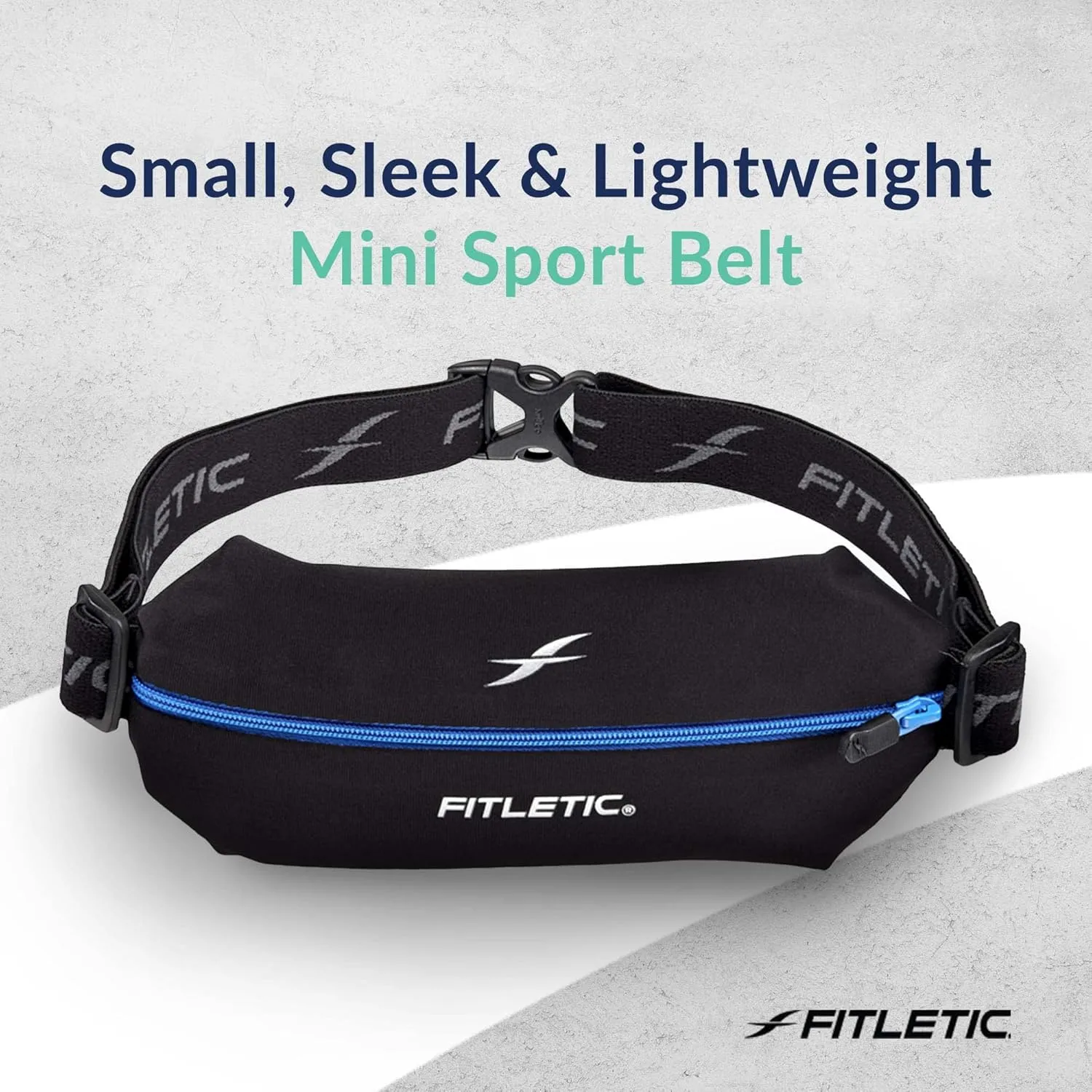 Fitletic Active Lifestyle Fanny Pack & Mini Sports Running Belt For Men & Women – Lightweight, Low Profile & Sleek Design – Ultra-Soft Expandable Lycra Pouch - Fits All Phones – Inner Organizer Pocket
