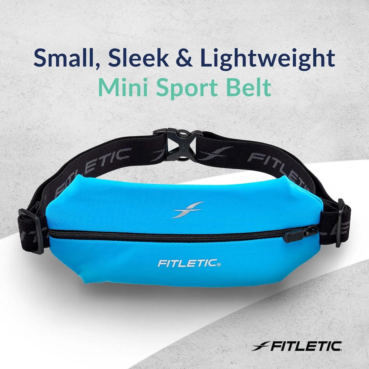 Fitletic Active Lifestyle Fanny Pack & Mini Sports Running Belt For Men & Women – Lightweight, Low Profile & Sleek Design – Ultra-Soft Expandable Lycra Pouch - Fits All Phones – Inner Organizer Pocket