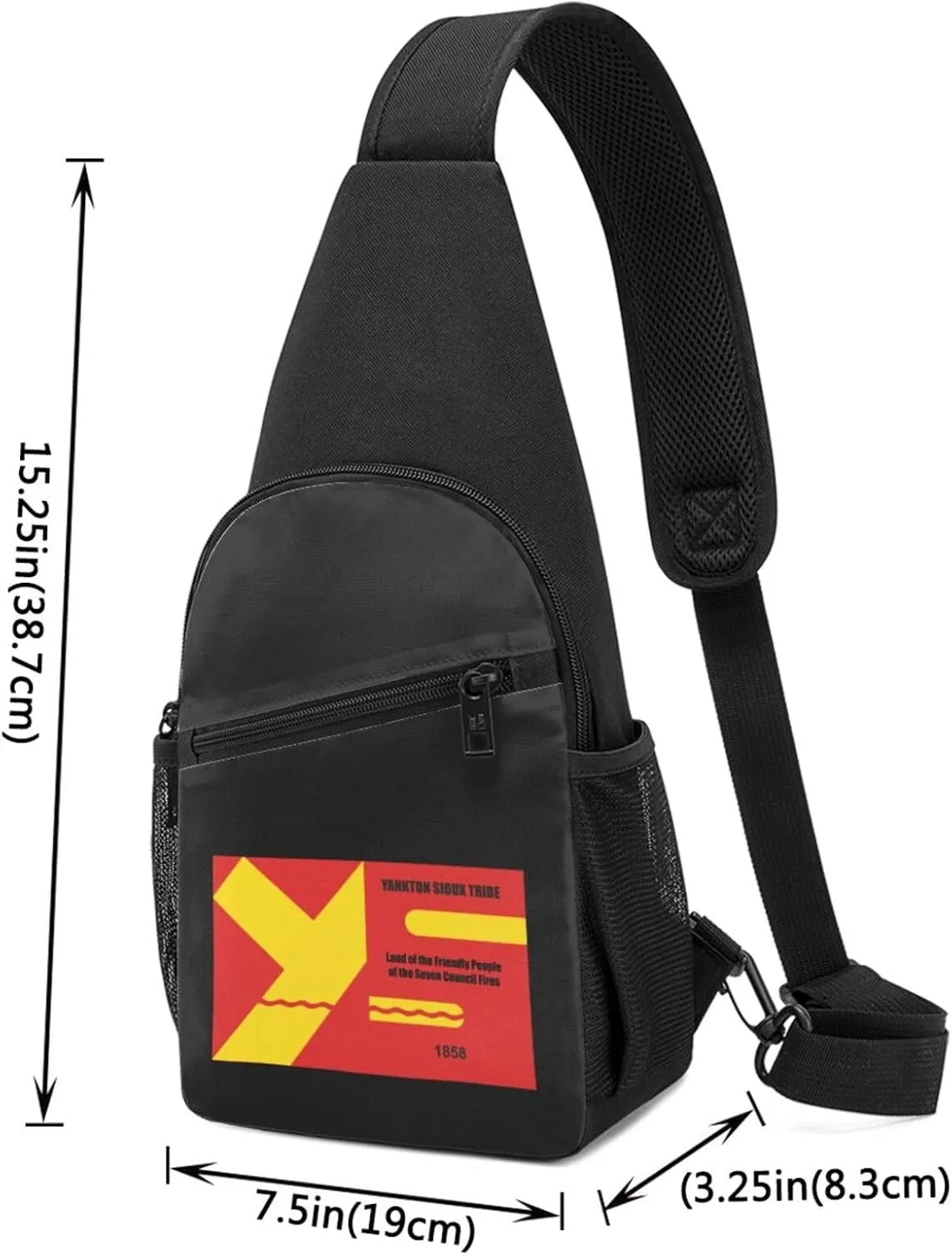 Flag Of The Yankton Sioux Tribe Adjustable Fanny Pack Waist Bag For Travel Sports