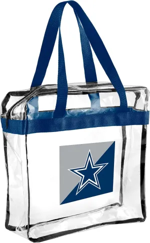 FOCO NFL Clear Stadium Messenger Bag for Football Game - Vinyl