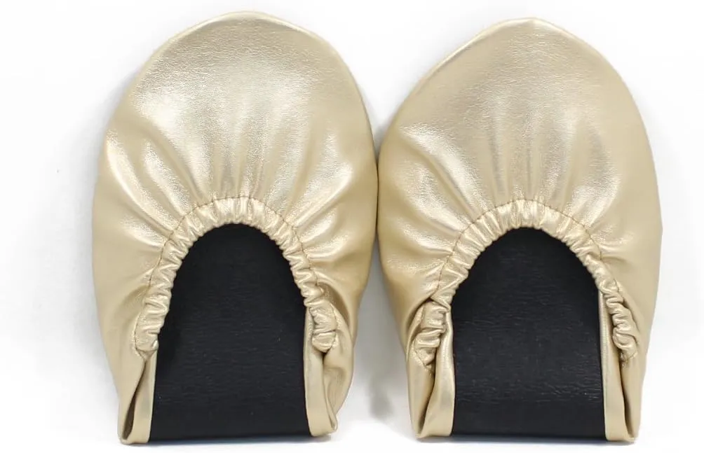 Foldable Shoes Travel Ballet Flats with Expandable Tote Bag for High Heels Folding Womens Shoes
