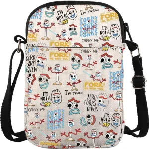 Forky Cartoon Movie Merchandise Inspired Crossbody Bag Spork Face Carry On Bag WDW Toy Character Gift Kingdom Gift
