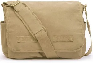 FR Fashion Co. 17" Classic Canvas Messenger Bag
