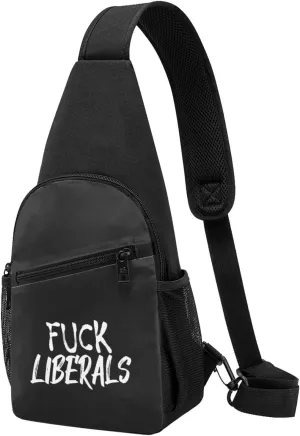 Fuck Liberals Adjustable Fanny Pack Waist Bag For Travel Sports
