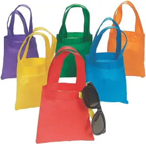Fun Express (xs) Non Woven Bright Color Tote Bags - Apparel Accessories - Totes - Plain Totes - 12 Pieces