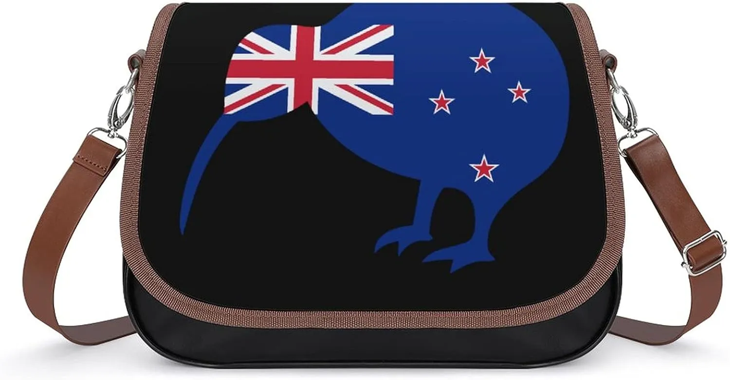 FunnyStar New Zealand Kiwi Bird Print Ladies Shoulder Bags Crossbody Messenger Bag Cute Handbag PU Leather