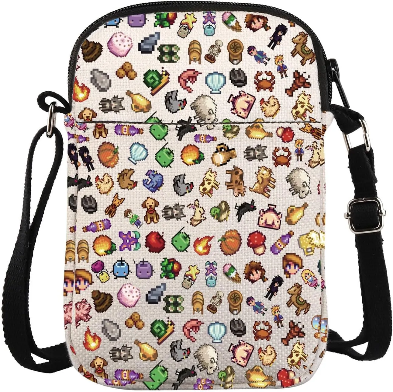 Game Inspired Crossbody Bag Video Farming Simulation Game Messenger Bag Junimo Planter Gift Farm Fishing Lovers Gift
