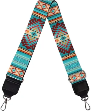 GLENLCWE Southwest Navajo Aztec Print Purse Strap Wide Shoulder Strap Adjustable Replacement Belt for Crossbody Canvas Handbag Luggage