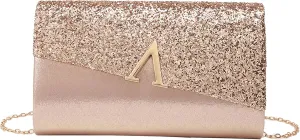 Glitter Clutch Bags for Women Evening Wedding Purse Sparkly Shiny Handbag for Women Elegant Ladies Party Clutches