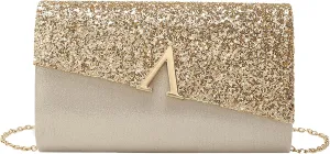 Glitter Clutch Bags for Women Evening Wedding Purse Sparkly Shiny Handbag for Women Elegant Ladies Party Clutches