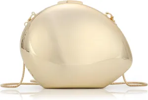 GOKTOW Acrylic Clutch Purse Metallic Unique Evening Bags for Women Party