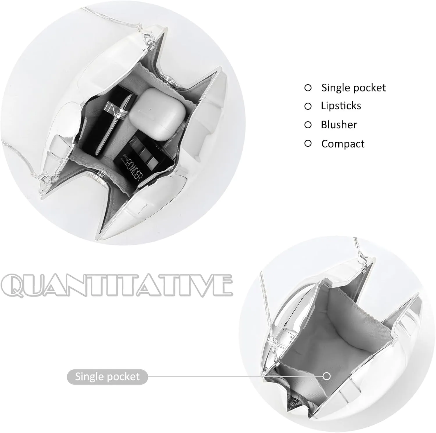 GOKTOW Acrylic Clutch Purse Star Shape Metallic Unique Evening Handbag Crossbody Bag for Women Party