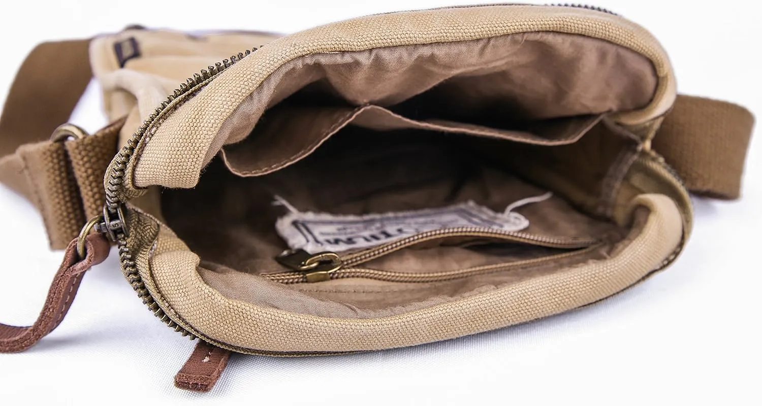 Gootium Small Canvas Cross Body Messenger Bag