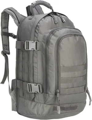 Greencity Laptop Backpacks Tactical 3 Day Expandable Bug Out Bag Classic Case Travel Hiking，Gray