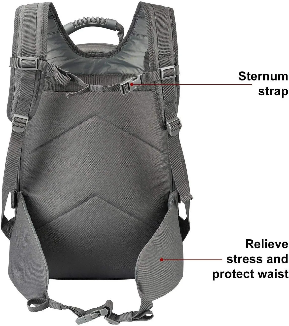 Greencity Laptop Backpacks Tactical 3 Day Expandable Bug Out Bag Classic Case Travel Hiking，Gray