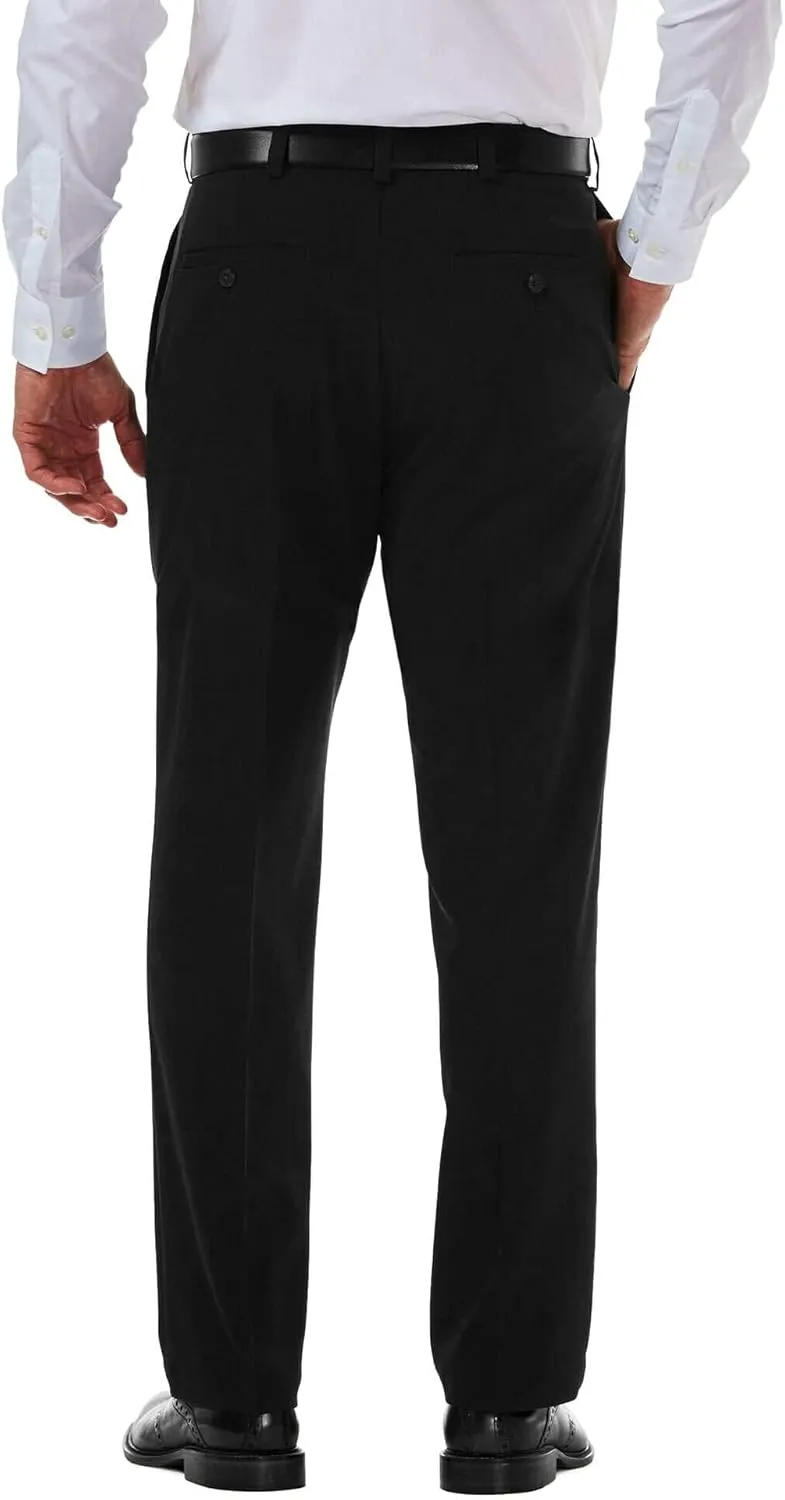 Haggar Men's Cool 18 Pro Classic Fit Flat Front Dress Casual Stretch Golf Pant (Regular and Big & Tall Sizes)