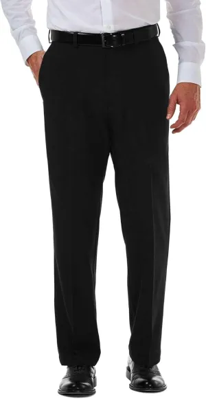 Haggar Men's Cool 18 Pro Classic Fit Flat Front Dress Casual Stretch Golf Pant (Regular and Big & Tall Sizes)