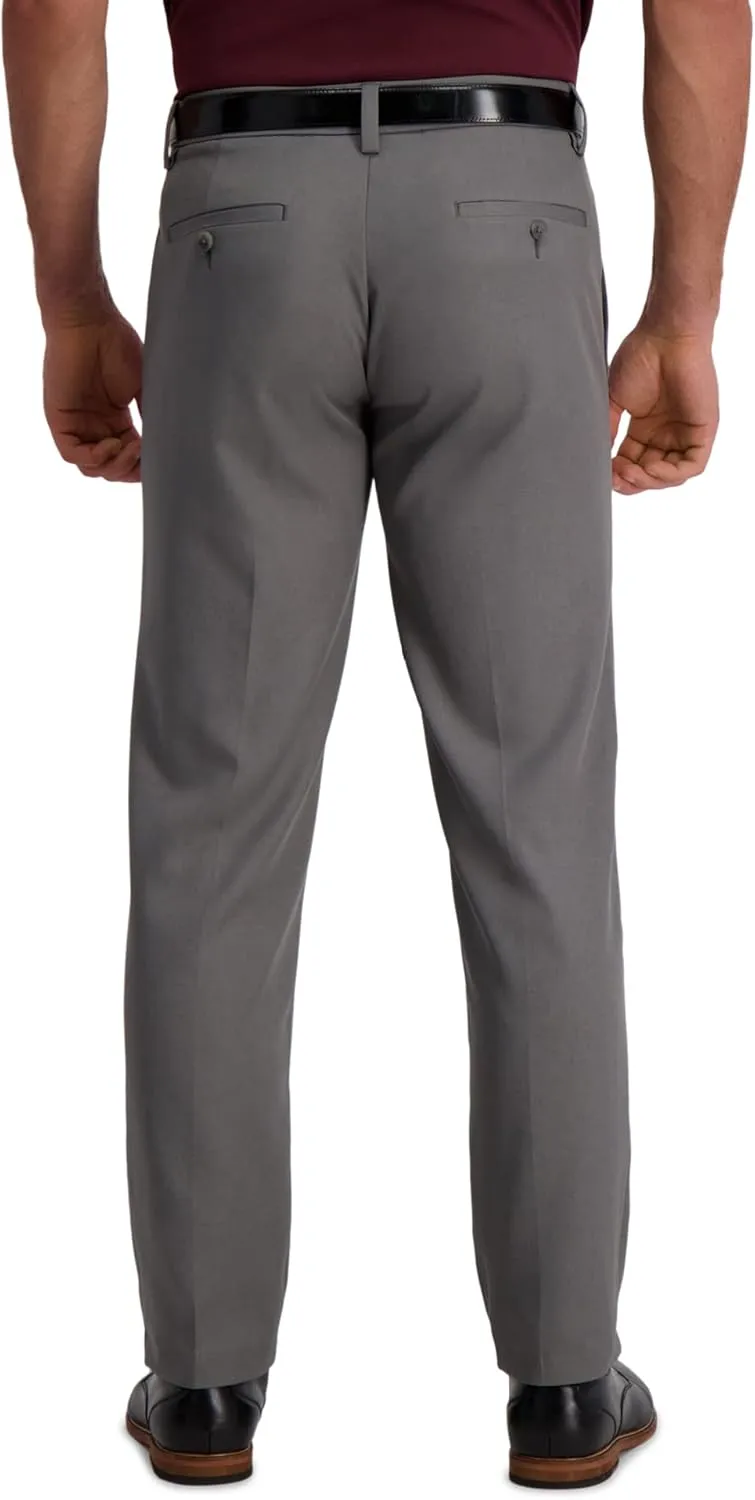 Haggar Men's Cool 18 Pro Straight Fit Flat Front Dress Casual Stretch Golf Pant