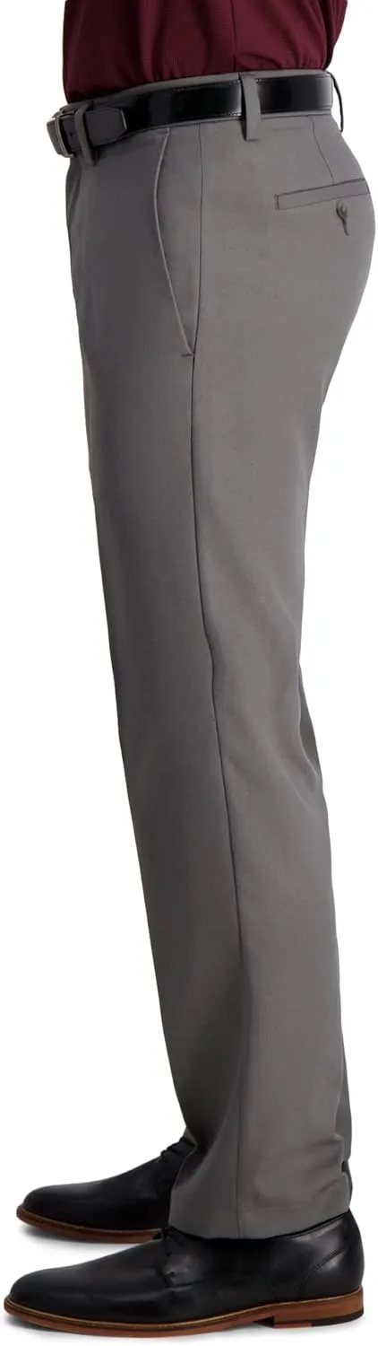 Haggar Men's Cool 18 Pro Straight Fit Flat Front Dress Casual Stretch Golf Pant