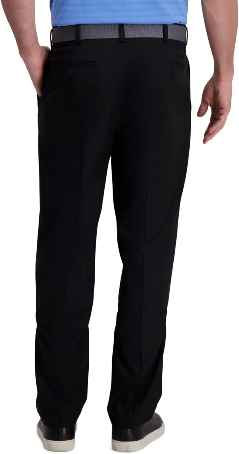 Haggar Men's Cool Right Performance Flex Classic Fit Pleat Front Pant (Regular and Big and Tall Sizes)