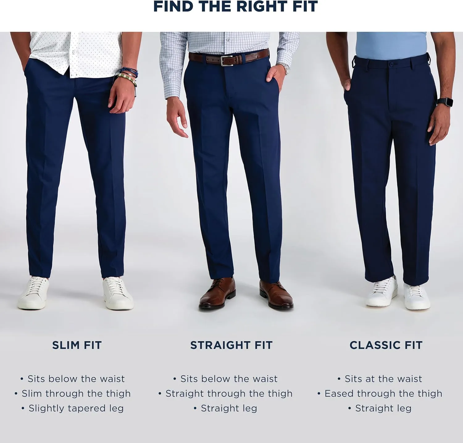 Haggar Men's Iron Free Premium Khaki Classic Fit Flat Front Expandable Waist Casual Pant (Regular and Big & Tall Sizes)