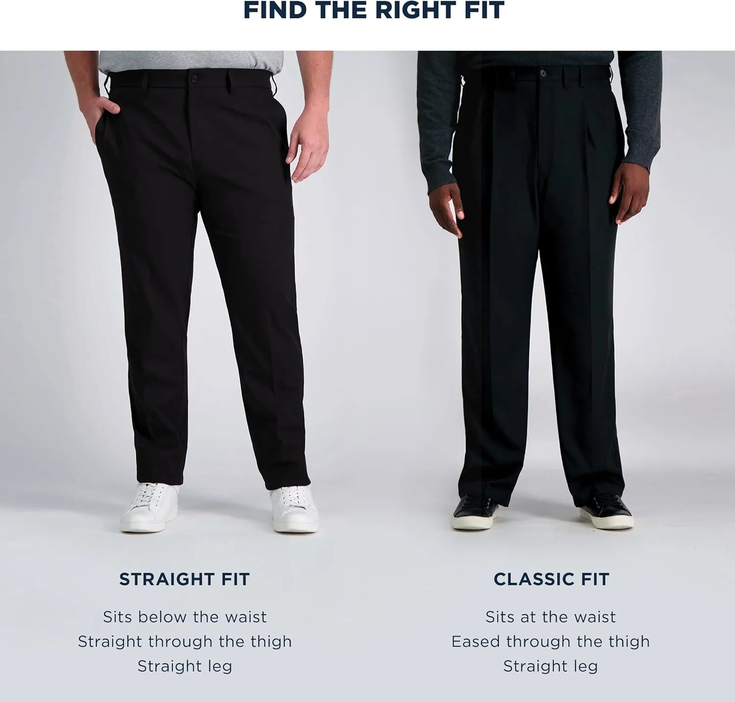 Haggar Men's Iron Free Premium Khaki Classic Fit Pleat Front Expandable Waist Casual Pant (Regular and Big & Tall Sizes)