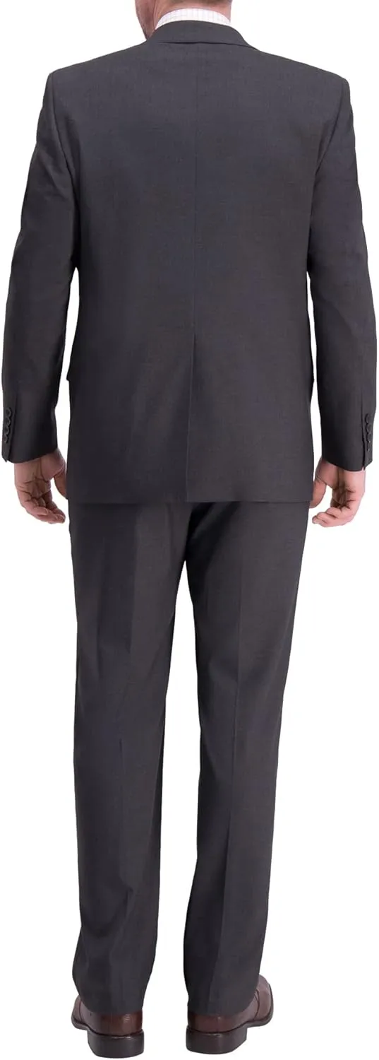 Haggar Men's JMH Premium Stretch Classic Fit Solid Color Suit Separates - Pants and Jackets
