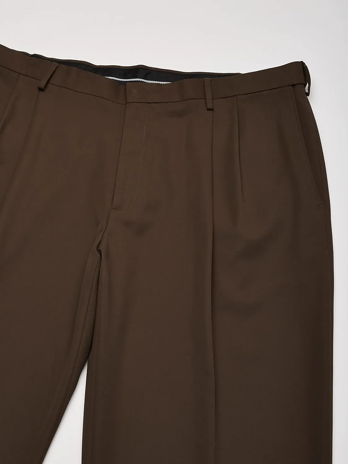 Haggar mens Mynx Gabardine Hidden Expandable Waistband Classic Fit Front Pleated Dress Pant
