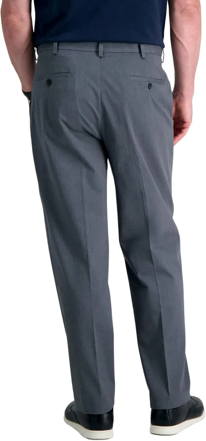 Haggar Men's Premium No Iron Khaki Classic Fit Flat Front Casual Pant (Regular and Big & Tall Sizes)