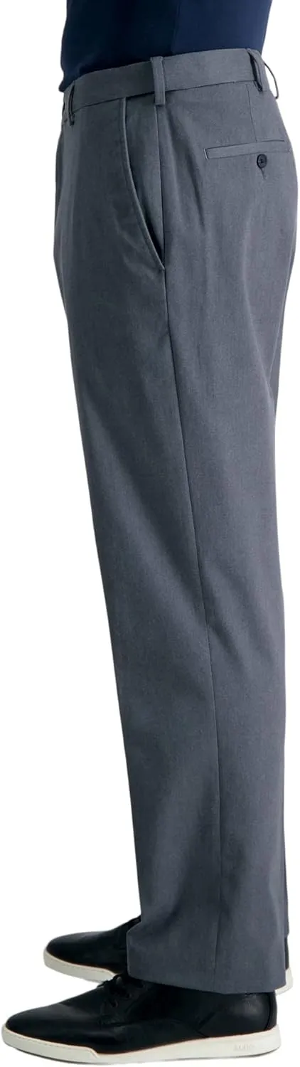 Haggar Men's Premium No Iron Khaki Classic Fit Flat Front Casual Pant (Regular and Big & Tall Sizes)