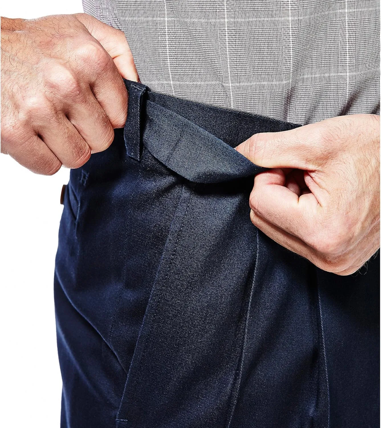 Haggar Men's Premium No Iron Khaki Classic Fit Pleat Front Regular and Big & Tall Sizes