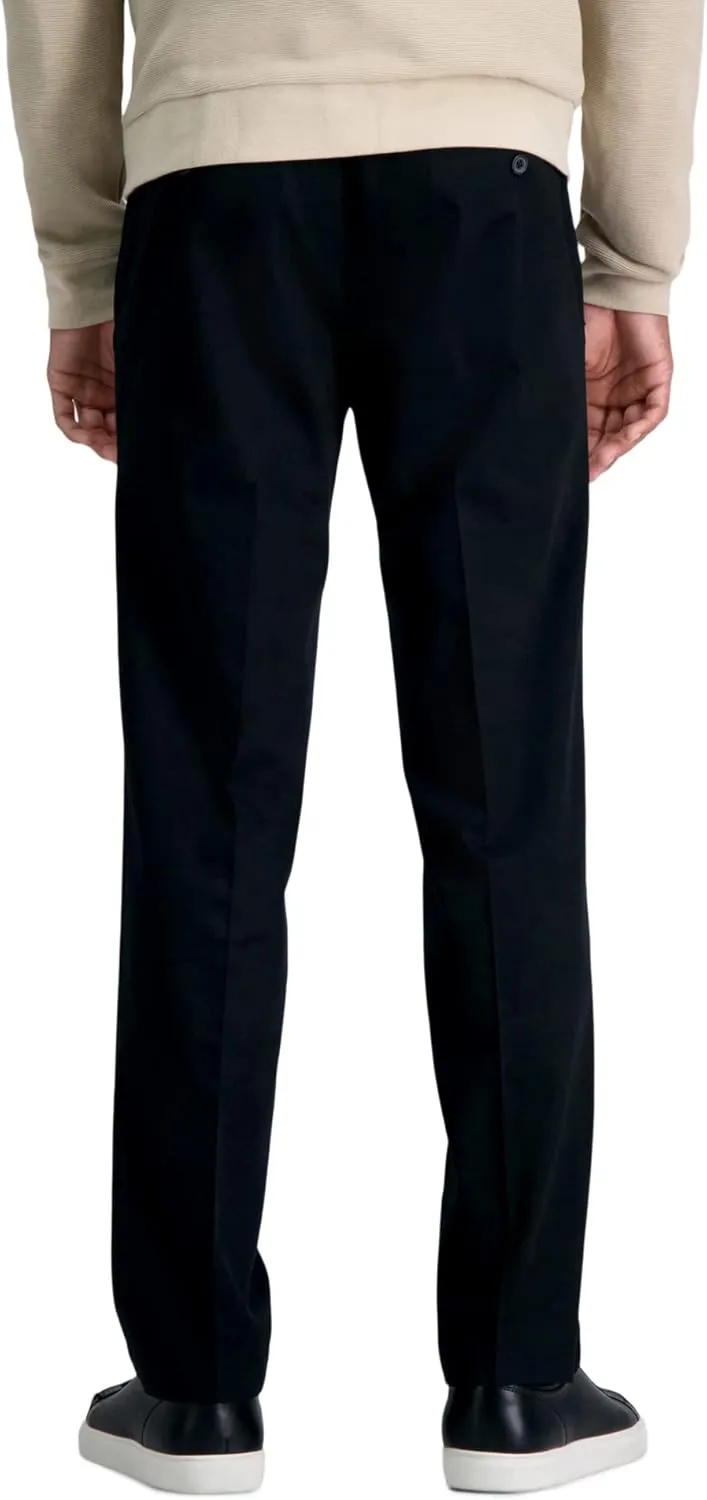 Haggar Men's Premium No Iron Khaki Straight Fit Flat Front Casual Pant