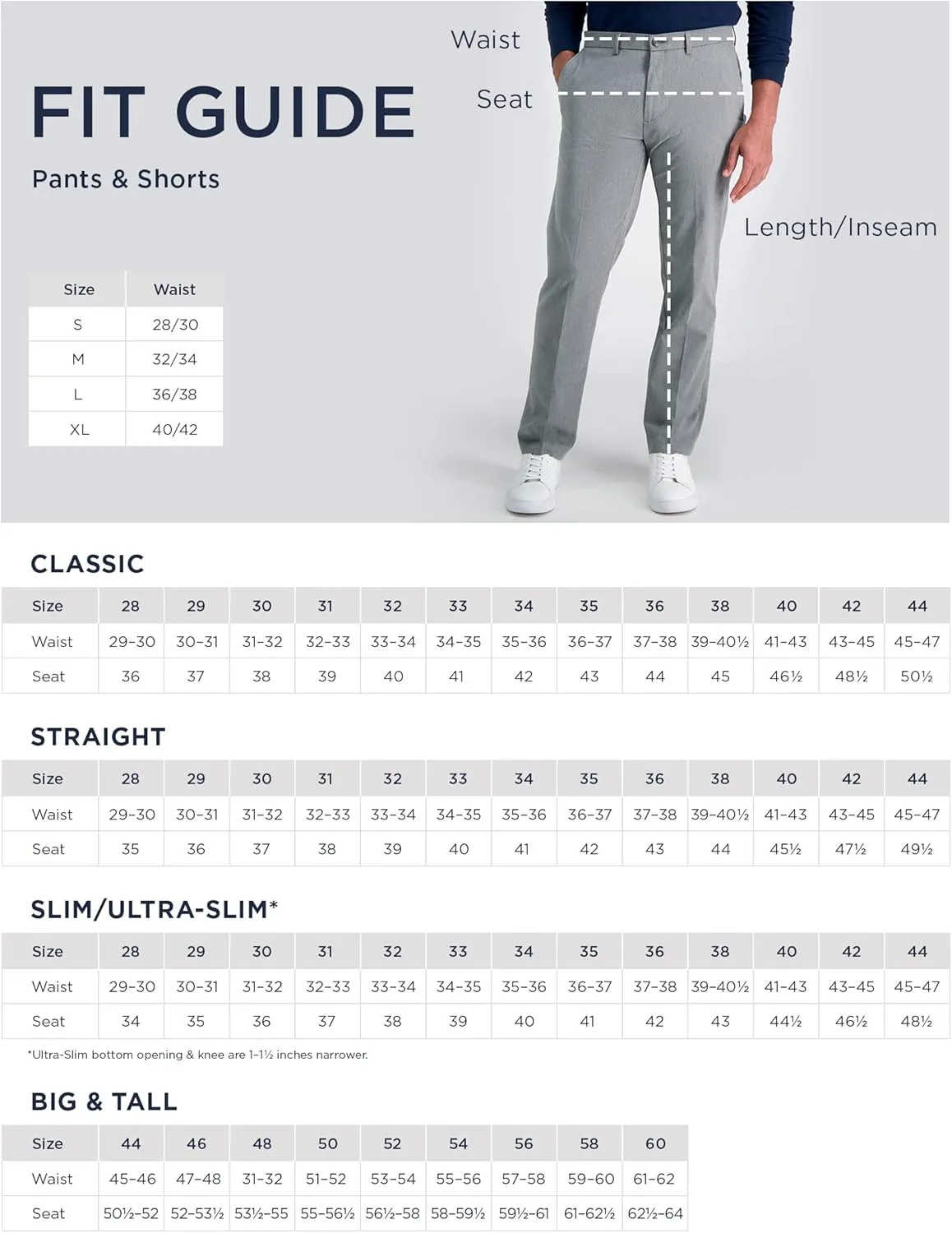 Haggar Men's Work to Weekend Hidden Expandable Waist Classic Fit Pleated Front Pant
