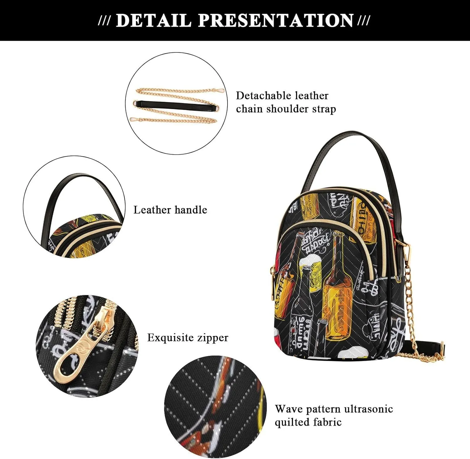 Hand Painted Watercolor Tomatoes Women's Crossbody Bags, Shoulder Purse Crossbody, Stylish Crossbody Bags for Travel