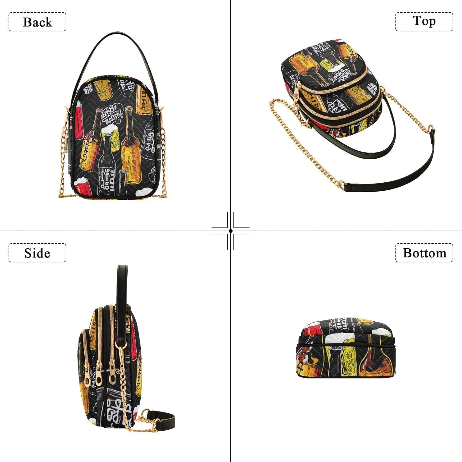 Hand Painted Watercolor Tomatoes Women's Crossbody Bags, Shoulder Purse Crossbody, Stylish Crossbody Bags for Travel