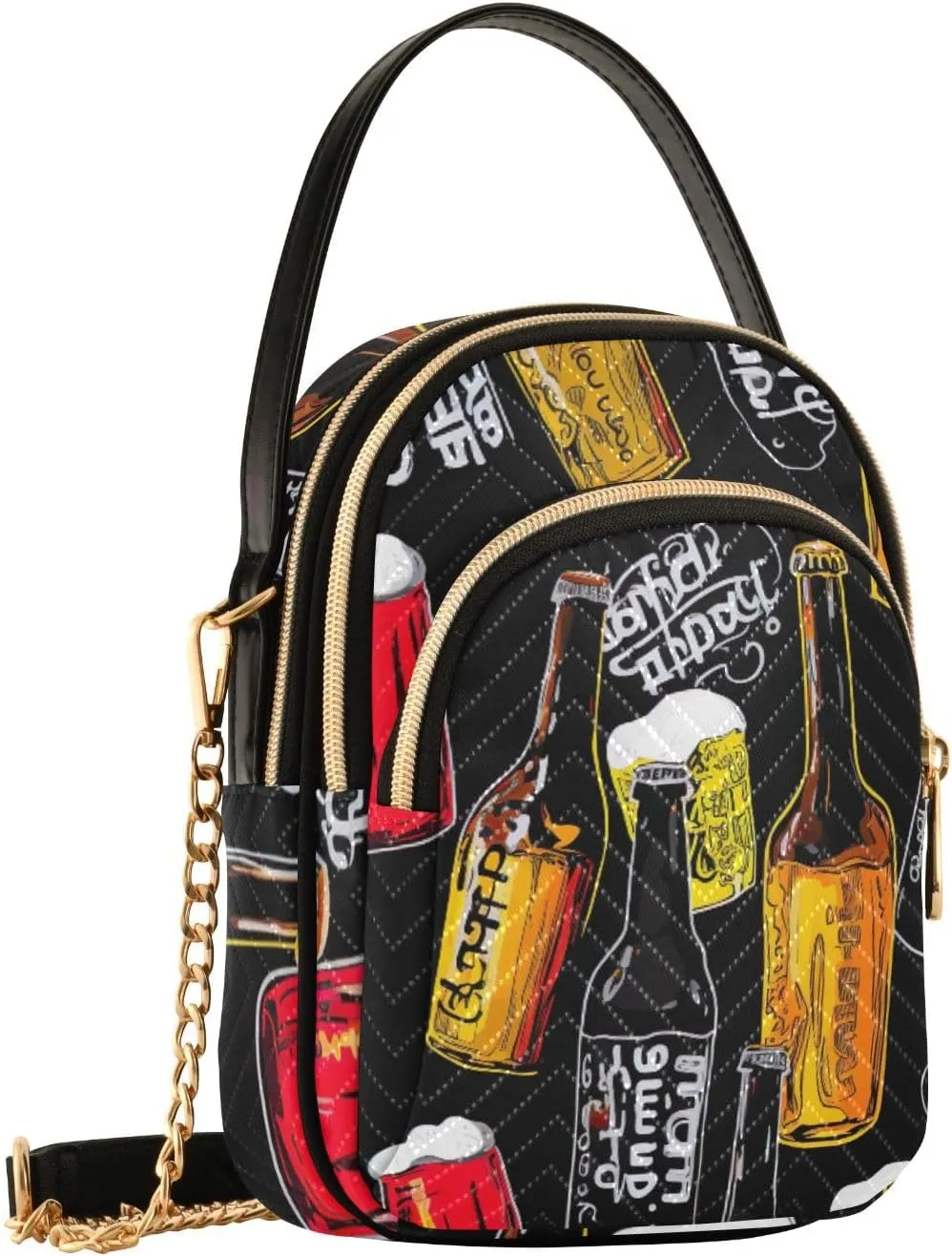 Hand Painted Watercolor Tomatoes Women's Crossbody Bags, Shoulder Purse Crossbody, Stylish Crossbody Bags for Travel
