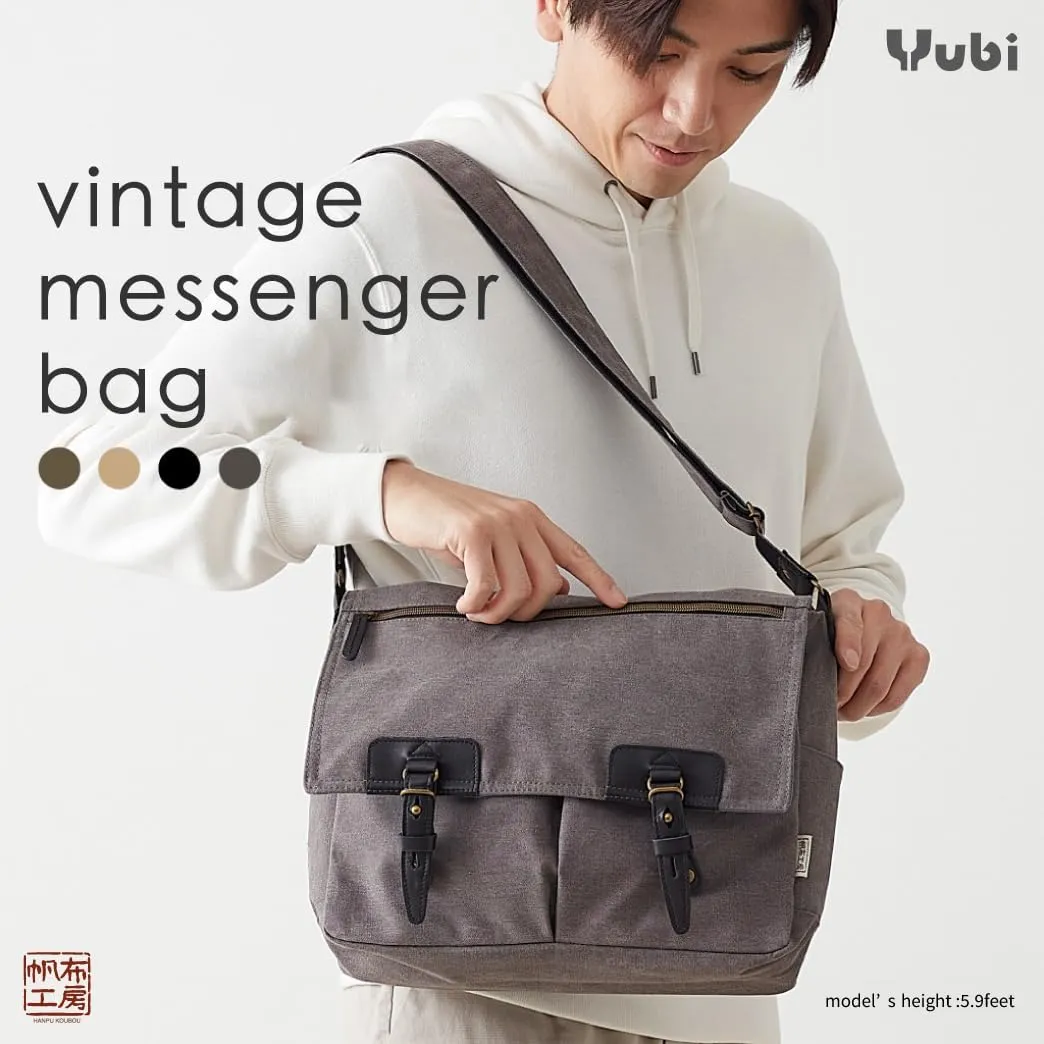 HANPU KOUBOU Shoulder Bag Messenger Bag Men Ladies Canvas Shoulder Laptop bag crossbody Diagonal 3X97
