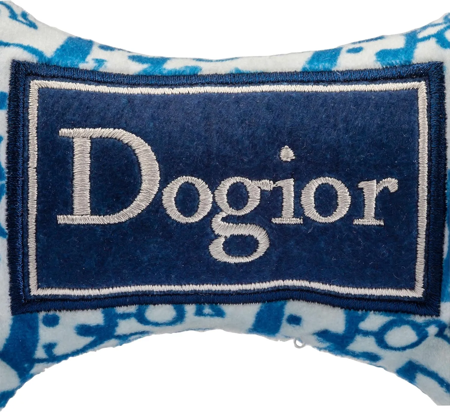 Haute Diggity Dog Dogior Bone, Plush Designer Dog Toys with Interactive Squeaker, Stimulating Pet Enrichment, Machine-Washable & Safe Materials for All Breeds, Size Medium