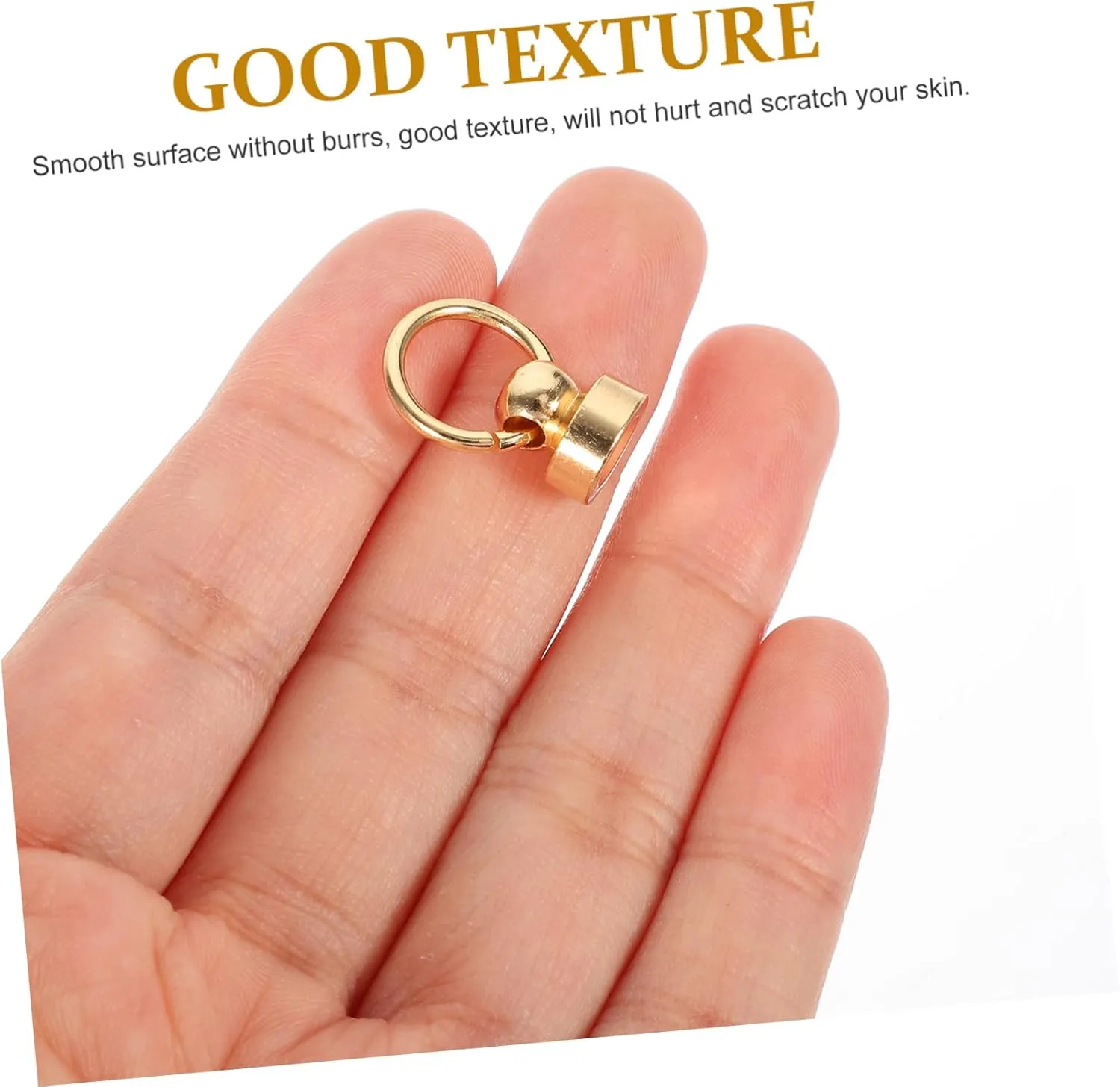 HAWILLOSCH 20 Sets Belt Monk Buckle Round Purse Rivet DIY Luggage Nails Upholstery Buttons Studs Screws Belt Screws Leathercraft Screws Nail DIY Purse Bag Copper Golden