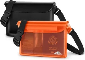 HEETA Waterproof Fanny Pack, Waterproof Pouch Dry Bag 2/3/4 Pack for Phone, Adjustable Waist Strap and Screen Touch Sensitive for Swimming Kayaking Boating Beach Fishing Diving Surfing Accessories