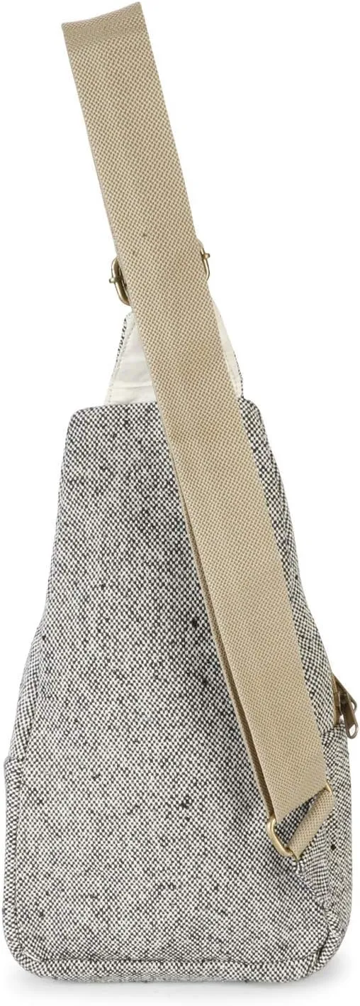 Hemp Sling Backpack- Hemp Cross body Bag- Hemp Shoulder Backpack Adjustable Strap for Men & Women