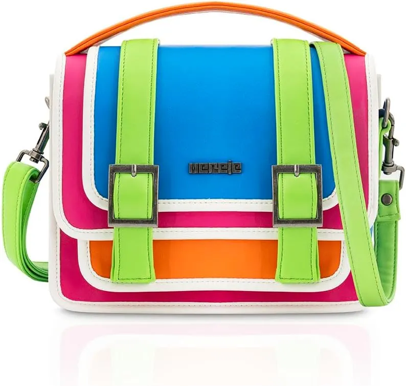 Hereje Multi-Colored Crossbody Purse for Women – Colorful Handbag with Detachable Shoulder Strap – Unique Orange & Pink Purses – Spring Summer 2025 Collection