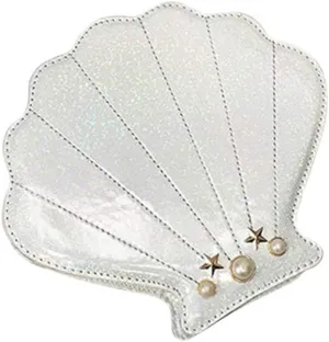 Hologram Laser Shell Shoulder Bags Pearl Cross-body Chain Purse Bags for Womens