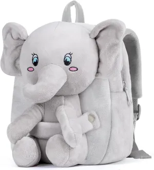 HONGTEYA Toddler Backpack Plush Backpack for Kids Soft Mini Backpack for Girls Animal Elephanet Doll Toys Birthday Easter Christmas kids for Age 1 2 3 4 5