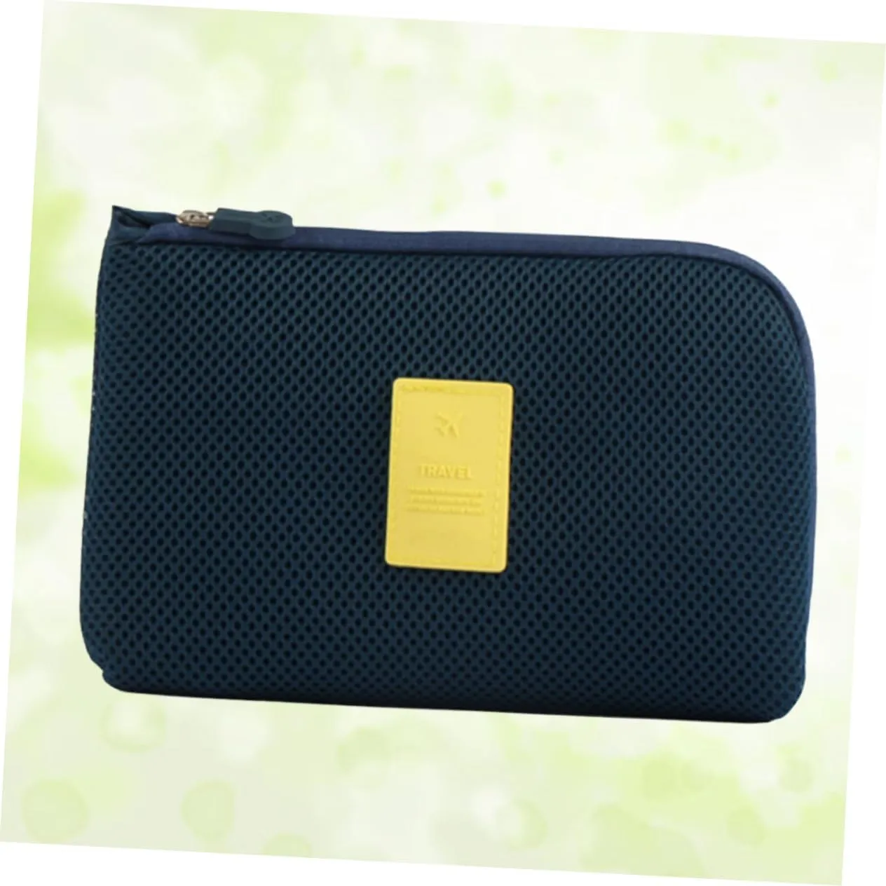 Housoutil Data Cable Digital Size Earthquake Cosmetic Large Charger Storage Blue Anti Travel Bag, Navy, Size 2