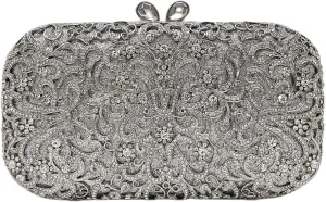 HUANG ZHUANG Luxury Crystal Clutch Women Glitter Rhinestone Evening Bag for Party Purse Wedding Handbag