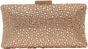 HUANG ZHUANG Sparkly Elegant Crystal Clutch Solid Rhinestone Handbags For Women Party Purse Bridal Prom Bag