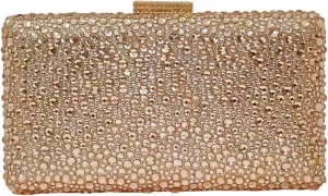 HUANG ZHUANG Sparkly Gem Clutch Rhinestone Handbags Crystal Purse For Women Party Purse Wedding Evening Bag