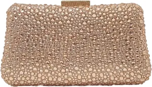 HUANG ZHUANG Women Evening Handbag Sparkly Rhinestone Clutch Handbags Crystal Purse Gem Party Purse Wedding Evening Bag