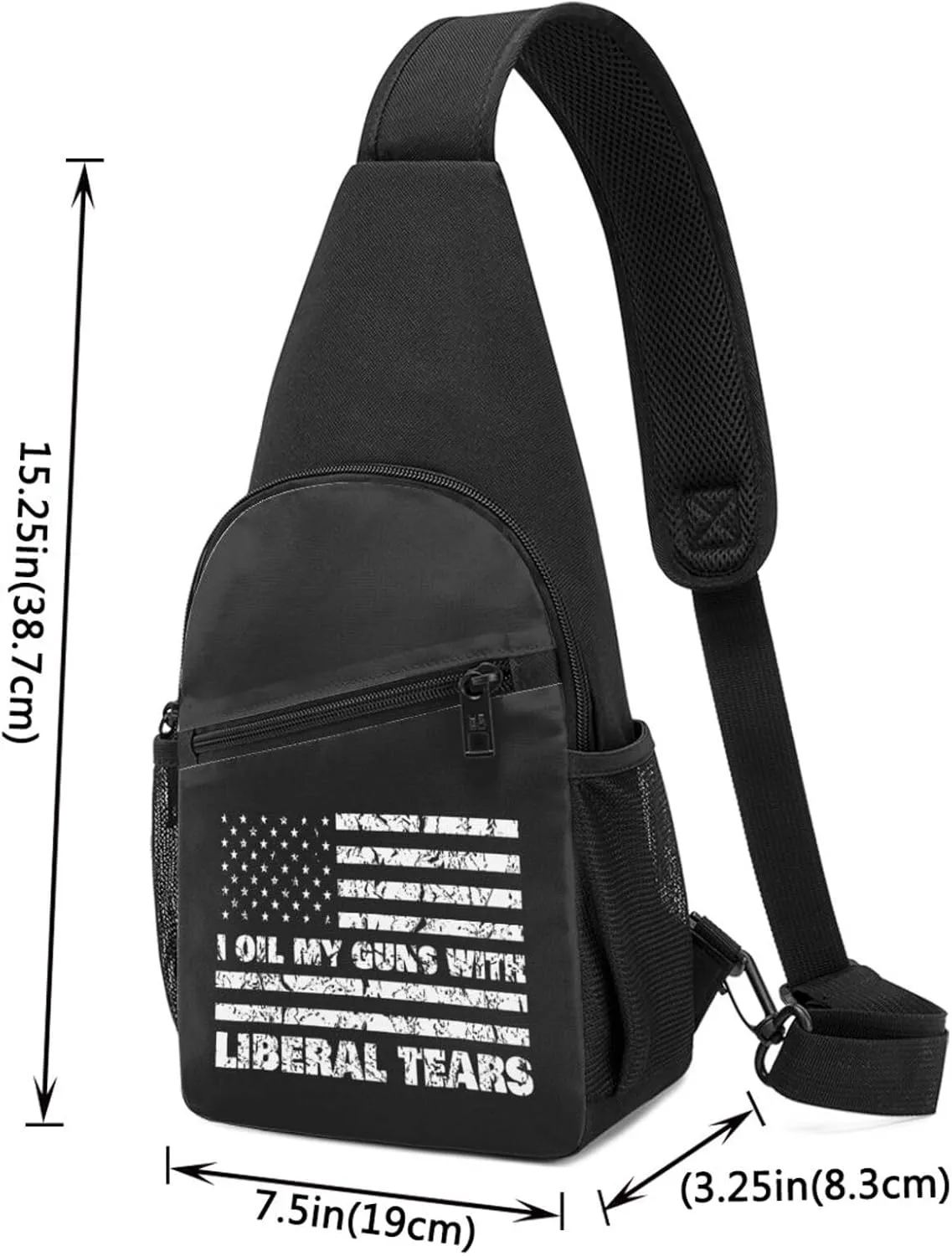 I Oil My Gun With Liberal Tears Adjustable Fanny Pack Waist Bag For Travel Sports